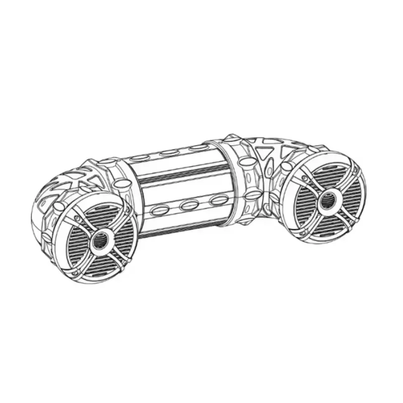 Морской акустический шкаф 6,5/8 дюймов, тележка, акустическая система, водонепроницаемая с BT Witnout Light OEM DBS6576BT для ATV UTV