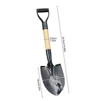 35.8/50.5cm Digging Shovel Manganese Steel Shovels Kids Trowel Waterproof Rustproof Garden Scoop for Beach Camping Outdoor