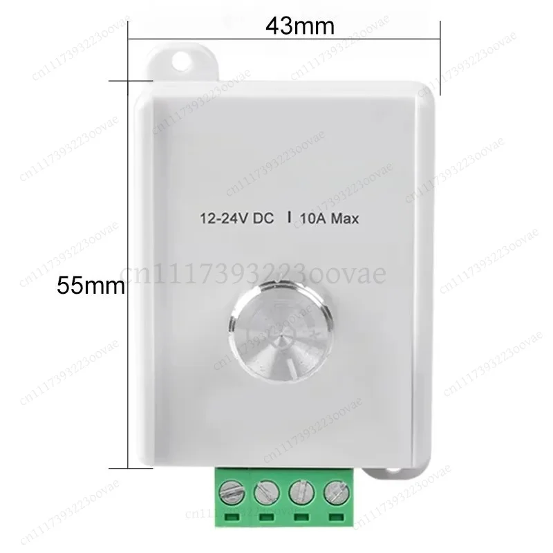 1pcs DC12V‑24V PWM Knob Dimmer Single‑Circuit Manual Dimming Switch for LED Monochrome Light