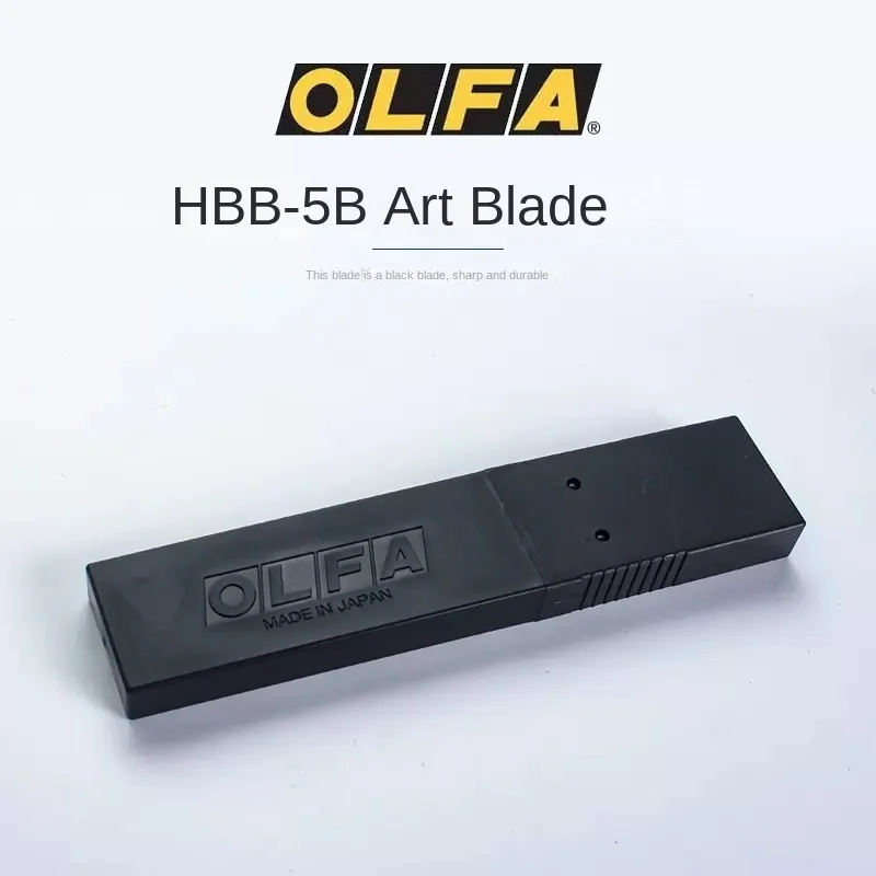 Olfa HBB-5B stationery knife 25mm black ultra sharp super heavy snap blade replacement, 5 PCs suitable for H-1 XH-1 NH-1