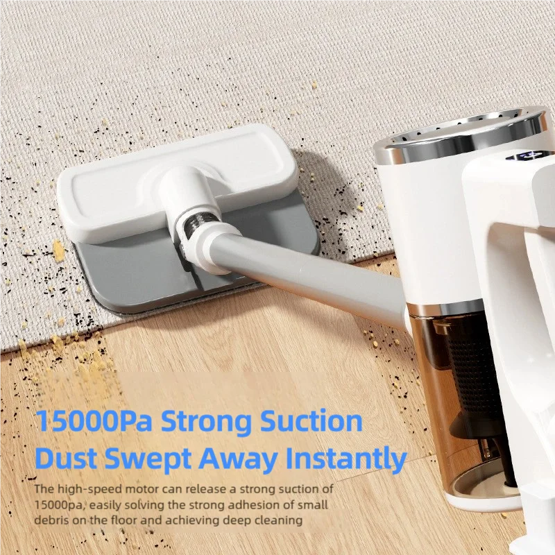 15000PA Cordless Vacuum Cleaner Handheld Cordless Broom 900ml Dust Cup Detachable Broom For Hard Floors/Carpets/Pet Hair