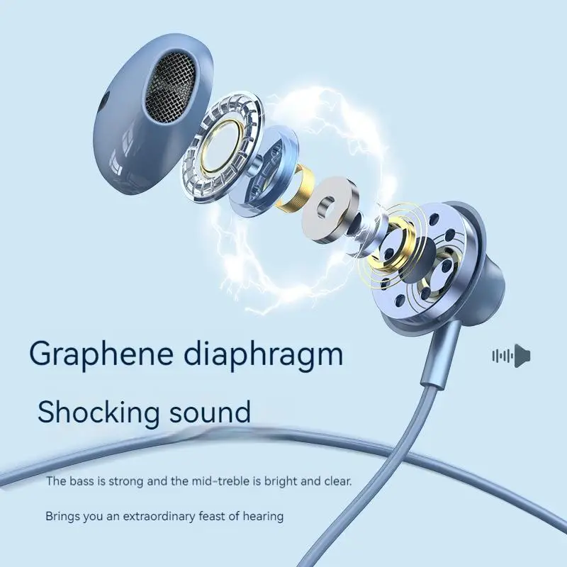 سماعات أذن سلكية من النوع C مع تقليل الضوضاء ، سماعات رأس للحد من الضوضاء ، ستيريو HiFi 9D ، سماعات أذن لهاتف samamsom ، سماعات أذن بدون استخدام اليدين ، سماعات أذن مع ميكروفون ،
