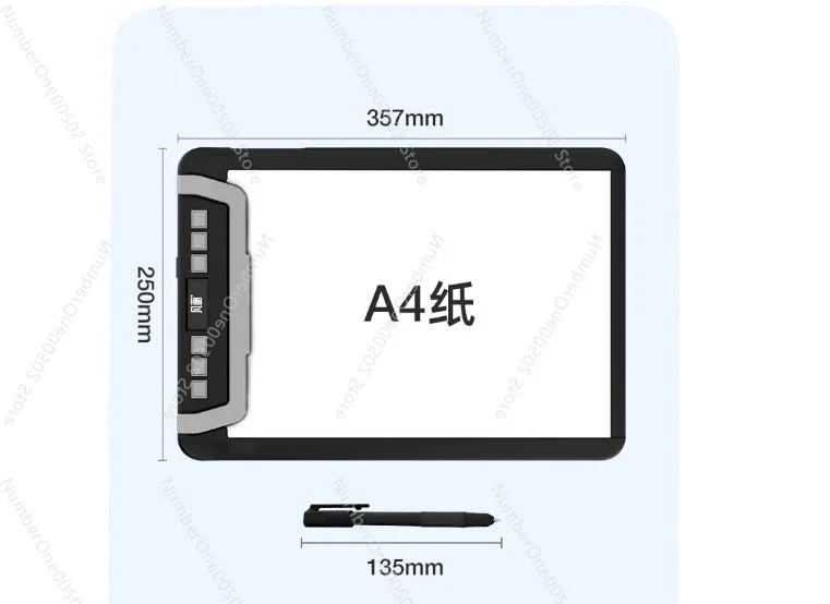 

A4 Dual Pen Writing Tablet Paper to Screen Sync Board for Online Teaching Live Streaming DingTalk Class