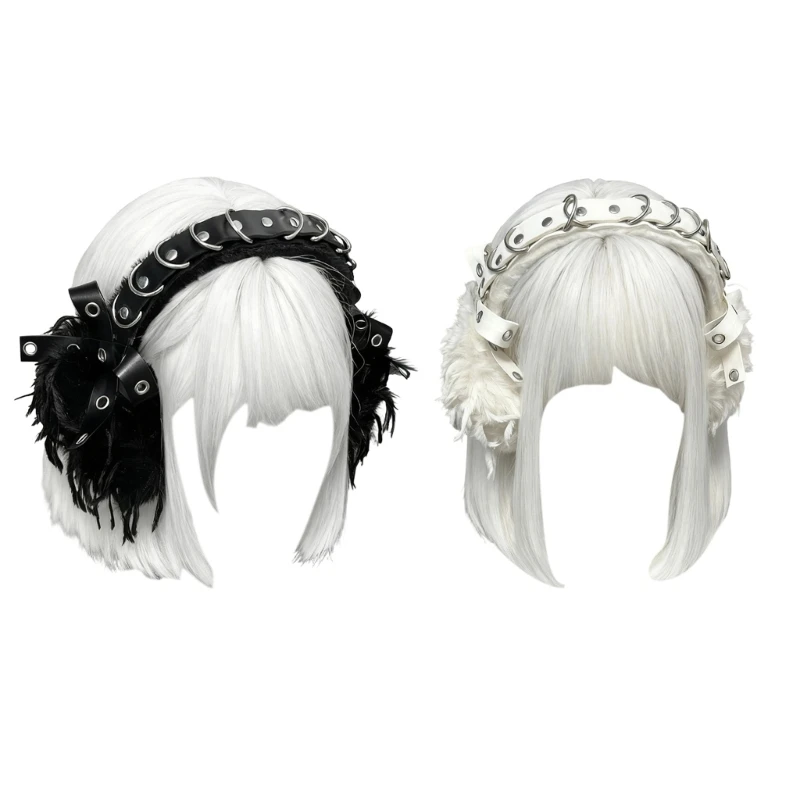 367C Punk Ear Muffs for Women Teens Subculture Ear Covers For Theme Event Commuting Music Festival Party Accessories Headwear