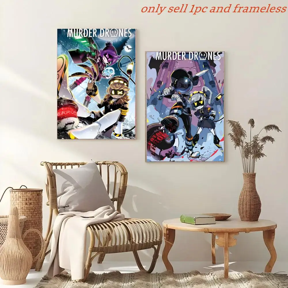 M-Murder D-Drones Animation Poster Painting And Print Wall Art Picture For Home Room Decor Gifts