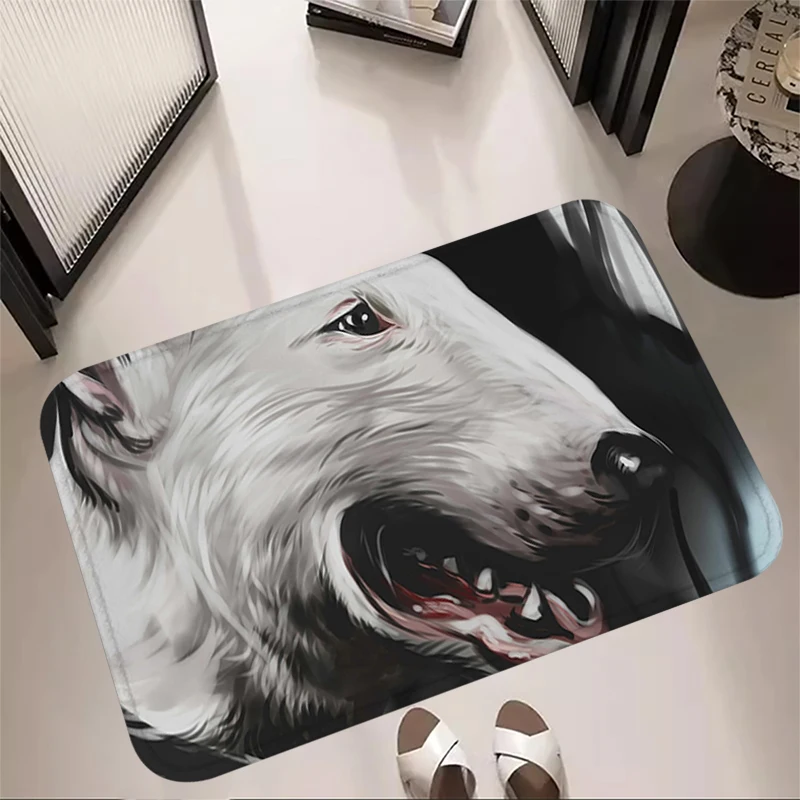 House Corridor Living Room B-bull terrier Rugs Foot Carpets Entrance Doormat Kawaii Rug Floor Mats Non-slip Mat Home Kitchen