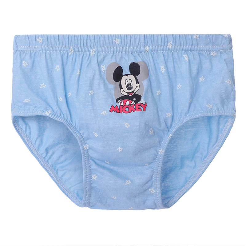 Disney Children Underwear Pants Anime Mickey Baby Boy Kids Panties Soft Cotton Kids Triangle Panty Breathable Boys Briefs