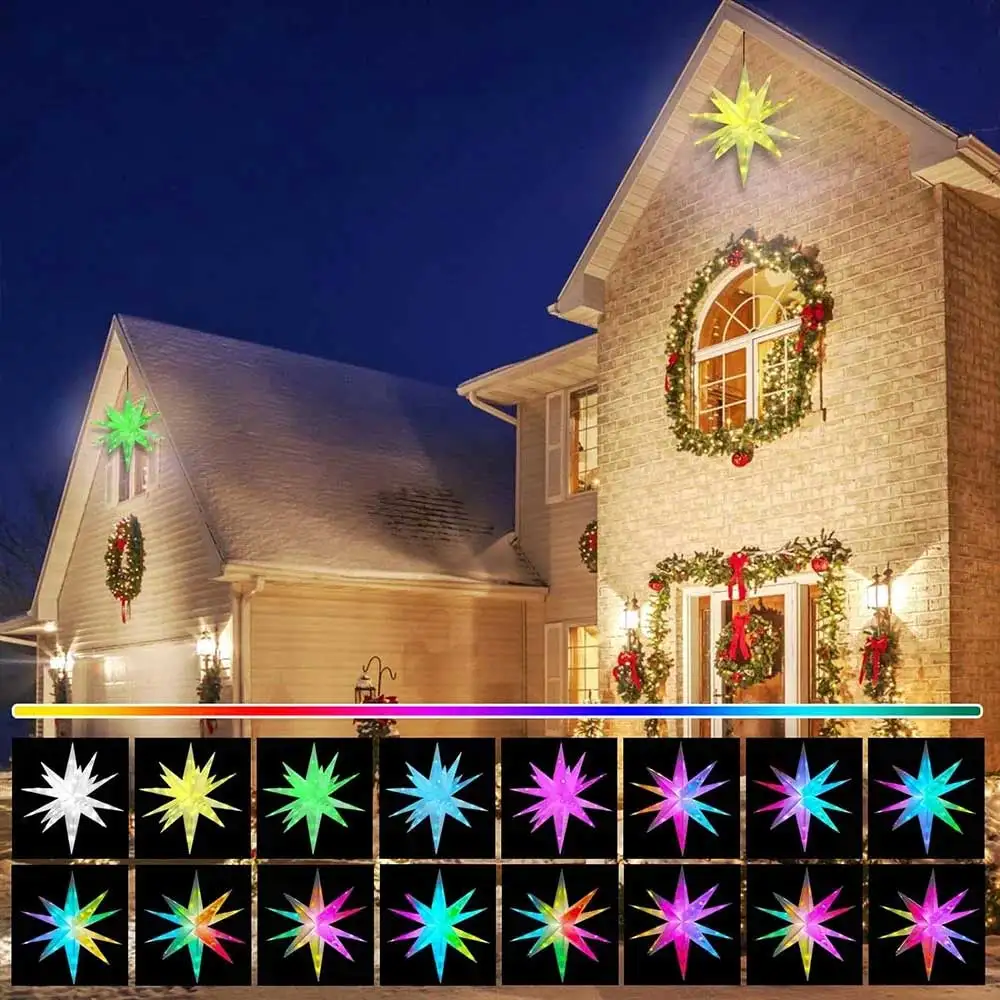 Halloween Smart LED RGB Star Light,Bluetooth APP Control Night Lights,Magic Color Point Lamp for Party Yard Christmas Home Decor