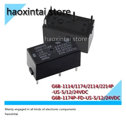 

Реле G6B-1114P 1174P 2214P 2114P-US-24VDC DC5V 12V