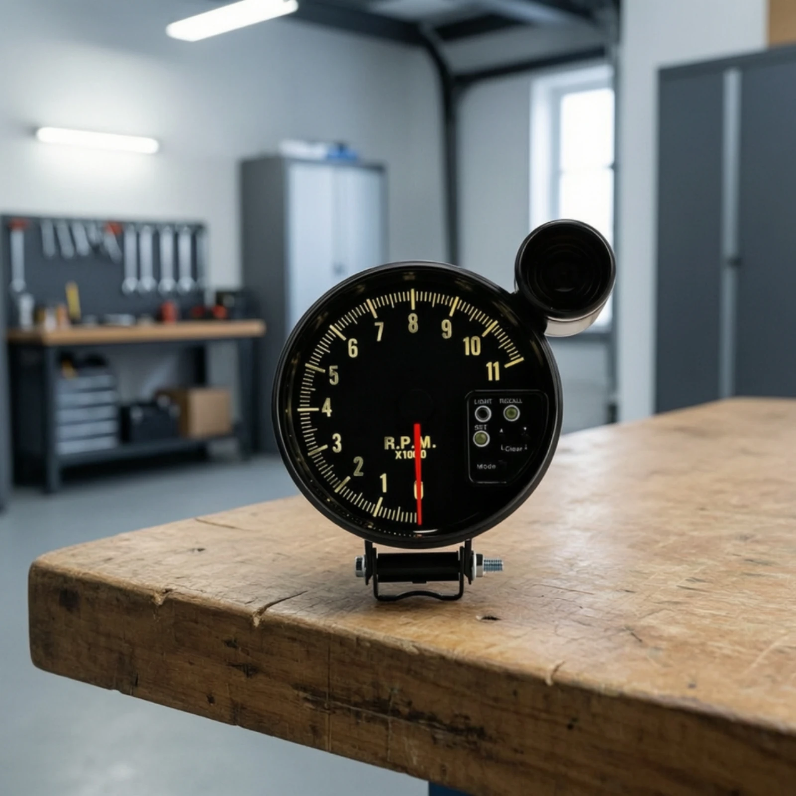 5-Inch Analog Tachometer Self-Check Functionality 5 Inch Tachometer Universal Car Tach Gauge 12V Quick Response