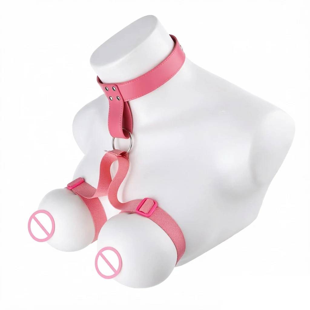 LICKER Chest Harness Belt PU Leather And Webbing Bra Erotic Corset Breast Pleasure Chest Binder Breast Bondage Female Sex Toys - Image 5