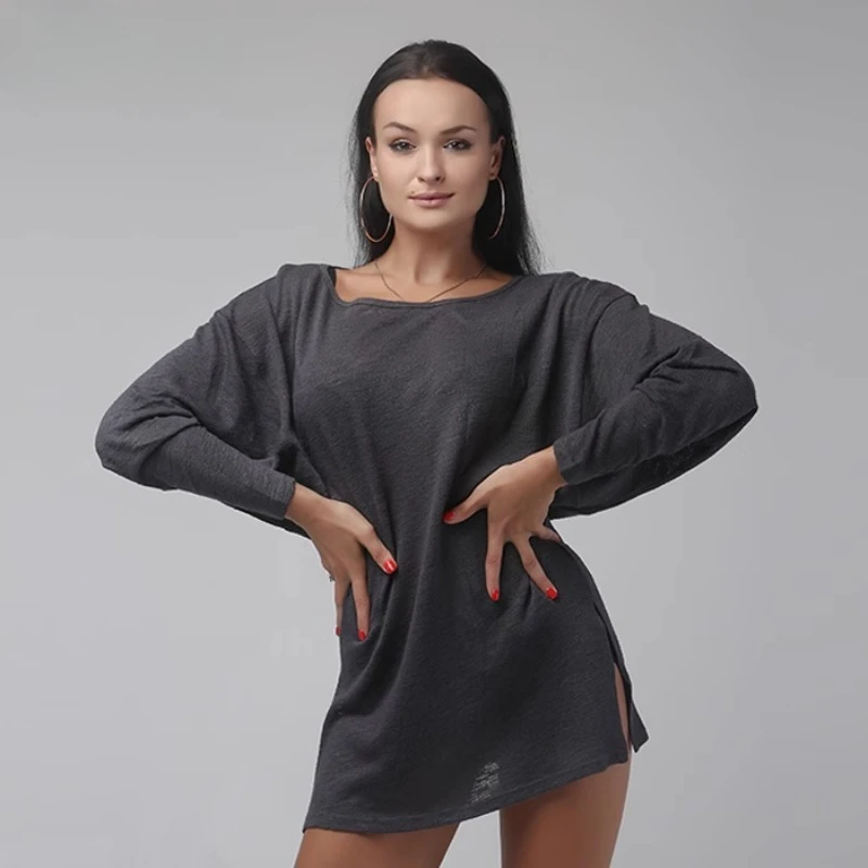 Customized Adult Female Latin Dance Dress for Women Bat Sleeve Art Exam Clothes Practice Clothing