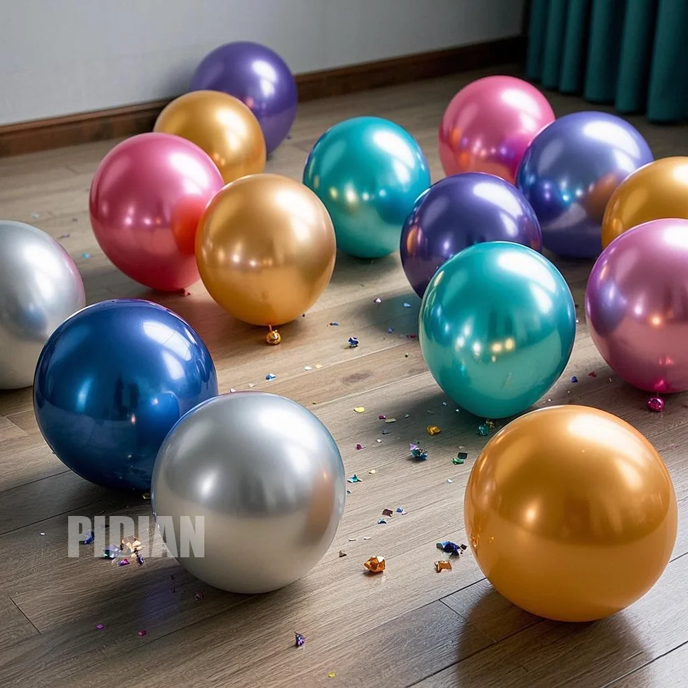 

20pcs Metallic Balloon Decoration Wedding Christmas Valentine's Day Anniversary New Year Scene Decor Helium Chrome Balloon