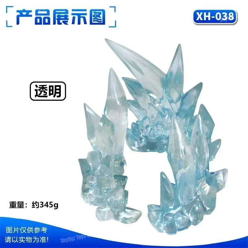 Op voorraad Wervelwind Vlam Ijs Speciale effecten Model Ornament Speelgoed Beweegbare figuur Luffy DIY Accessoires Standbasis Wind Bevroren