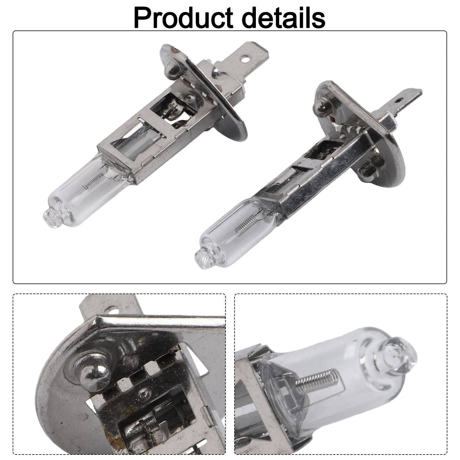 

Headlight H1 Headlamp Bulbs 12v Auto Parts Car Lights Fog Light Bulbs Foglamp Front Right Warm White Light Color