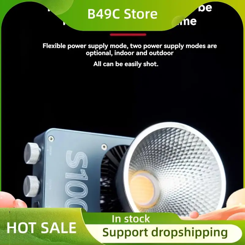 

B49C Dual Color Temperature COB Photography Light Soft Fill Lamp For DSLR Cameras, For Night Scenes & Filming