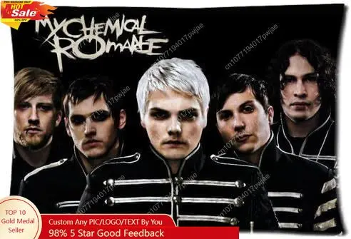 

My Chemical Romance Rock Band 20 by 30 inch Cotton Polyster Bedding Pillowcase Zippered Pillow Cover (One Side Print)