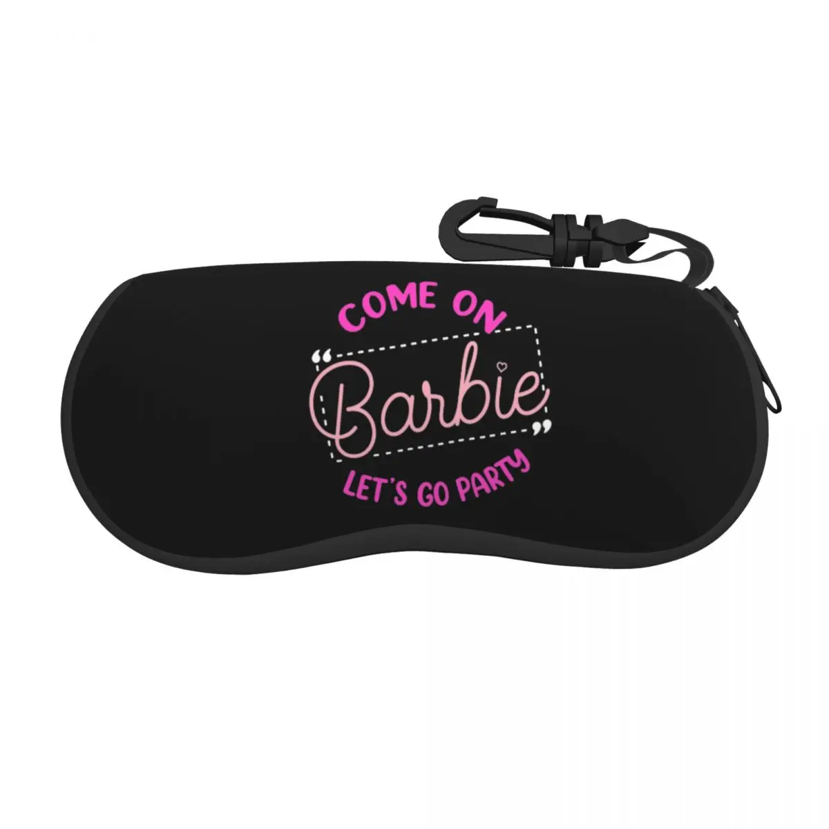 Pink Barbi Glasses Case Anti-Fall Let's Go Party Sunglasses Storage Box Office Eyeglasses Box