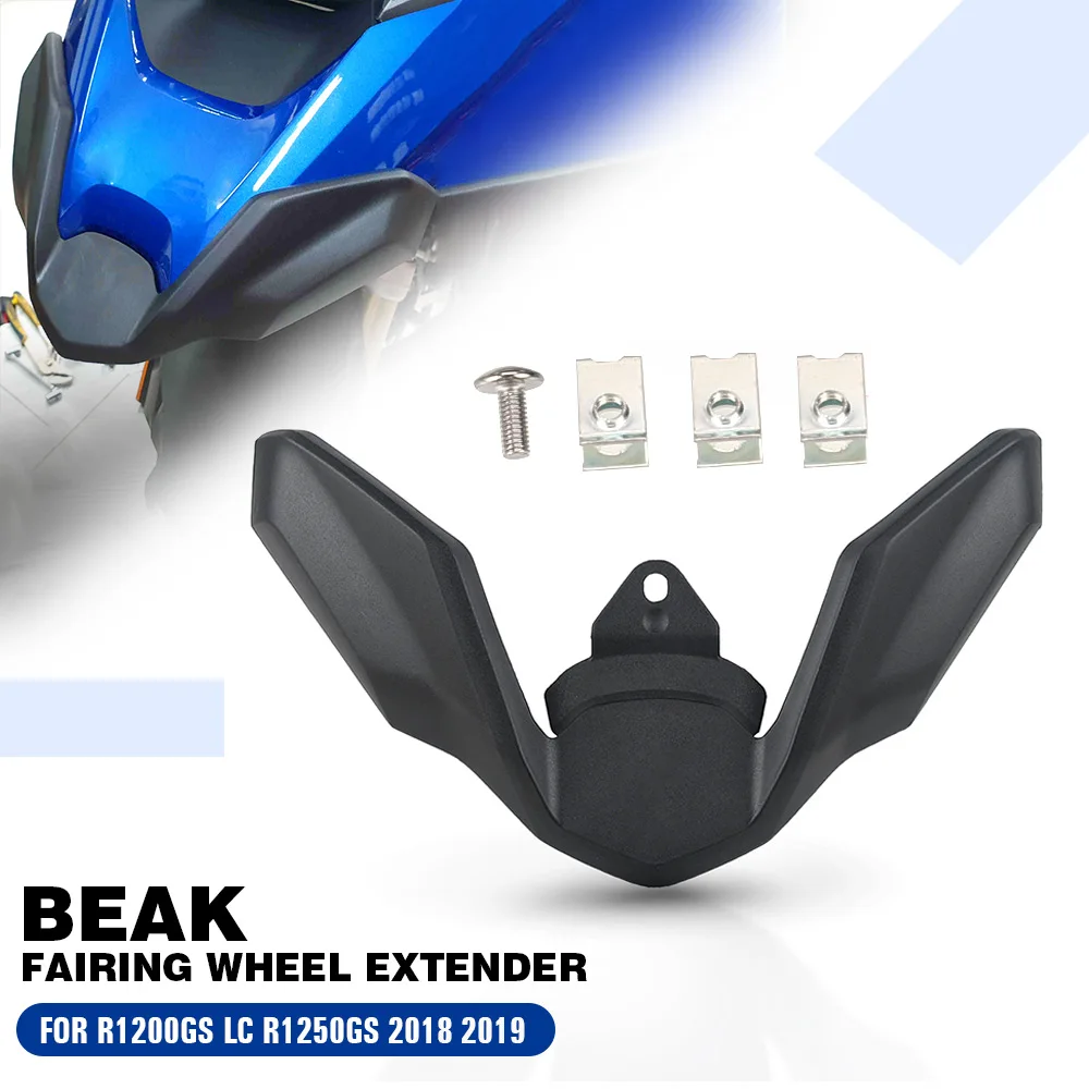 

Motorcycle Accessories For BMW R1200GS LC R1250GS 2018 2019 Beak Fairing Extension Wheel Extender Cover R 1200 GS R1250 GS 2018