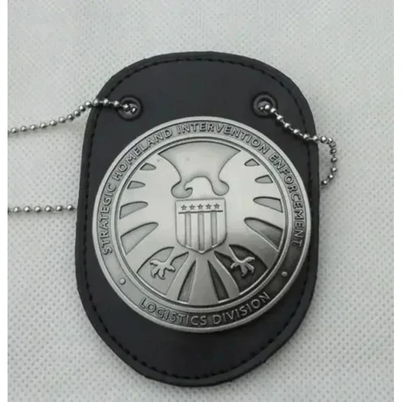 e,4;v'6\k/Agents Of S.H.I.E.L.D.Metal SHIELD Pin & Badge Holder Accessory Gift Cosplay Props MN95;g'8.n/3\ view 6