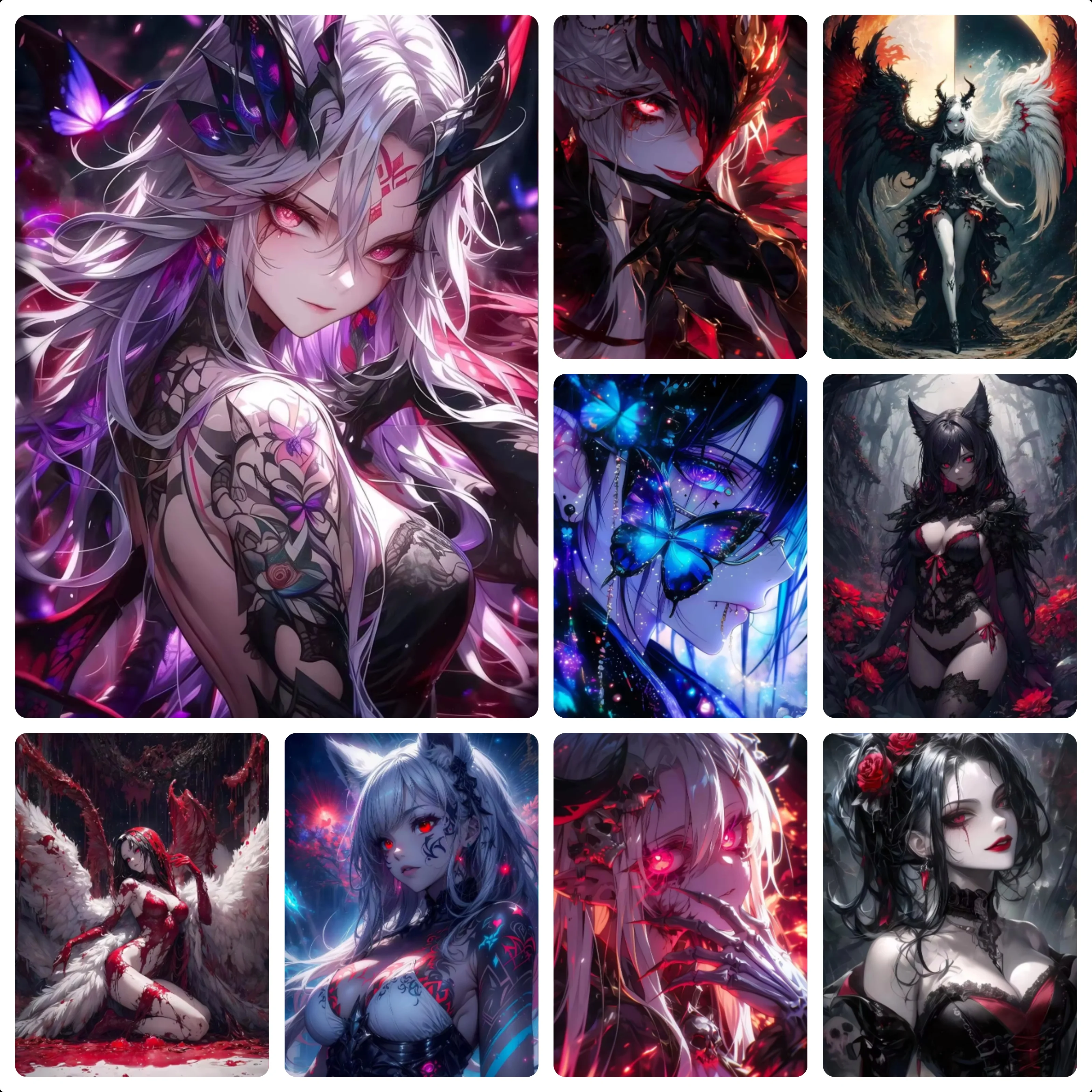 Gothic Cute Anime Lass Character Jigsaw Puzzles 500/1000/1200/2000PCS Handmade Art Exquisite Home Decor Gift No Frame