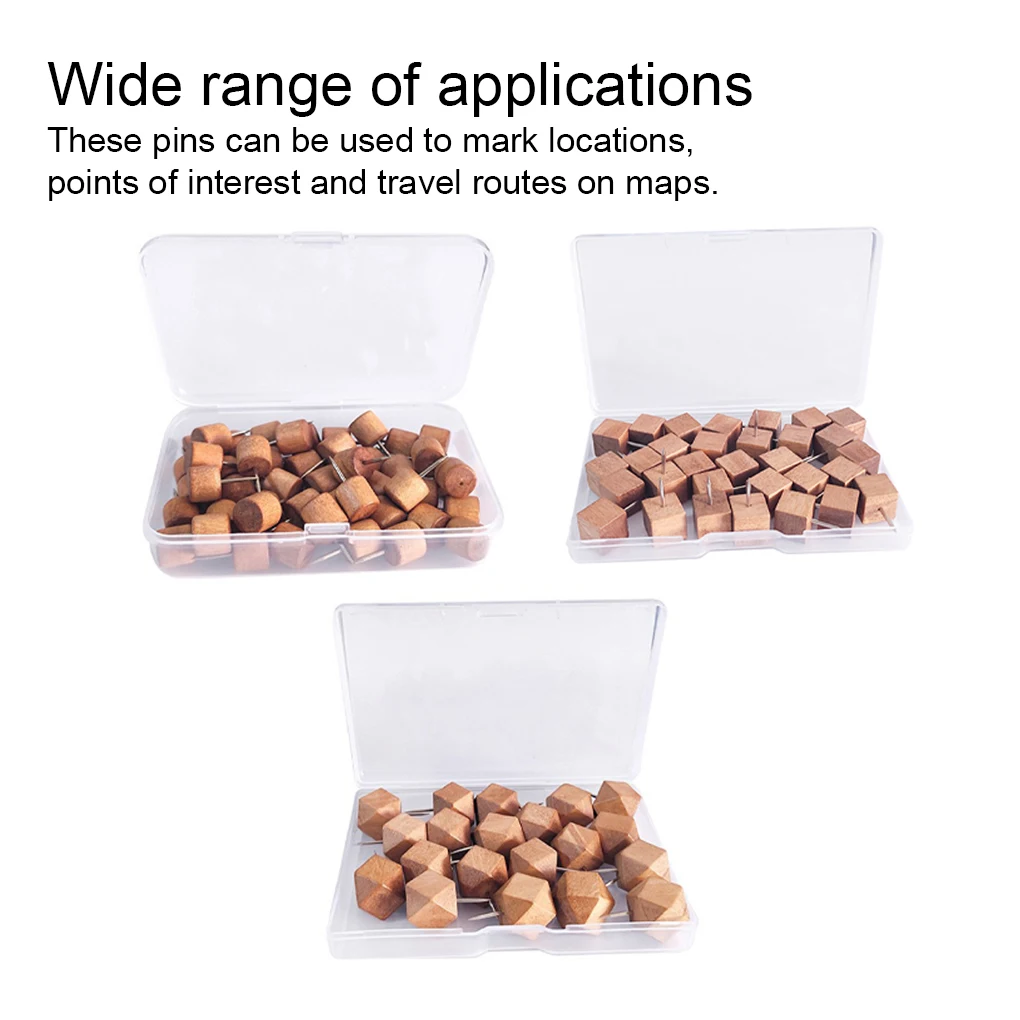 30pcs Map Thumbtacks Markers Push Pin Thumbs Tacks Pin Cylindrical
