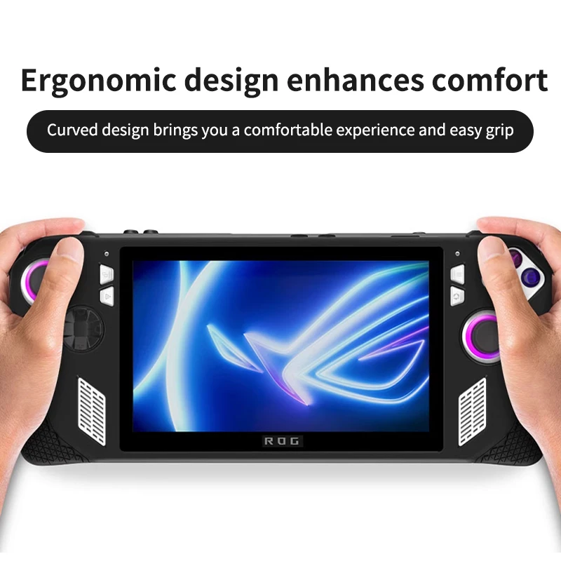 Aolion-funda de silicona suave para consola de juegos ASUS ROG Ally, antiarañazos funda protectora, accesorios de juego