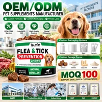 Flea & Tick Support Soft Chews for Dogs Outdoor Wellness Daily Support Beef Flavor 100 Chews 250g 5