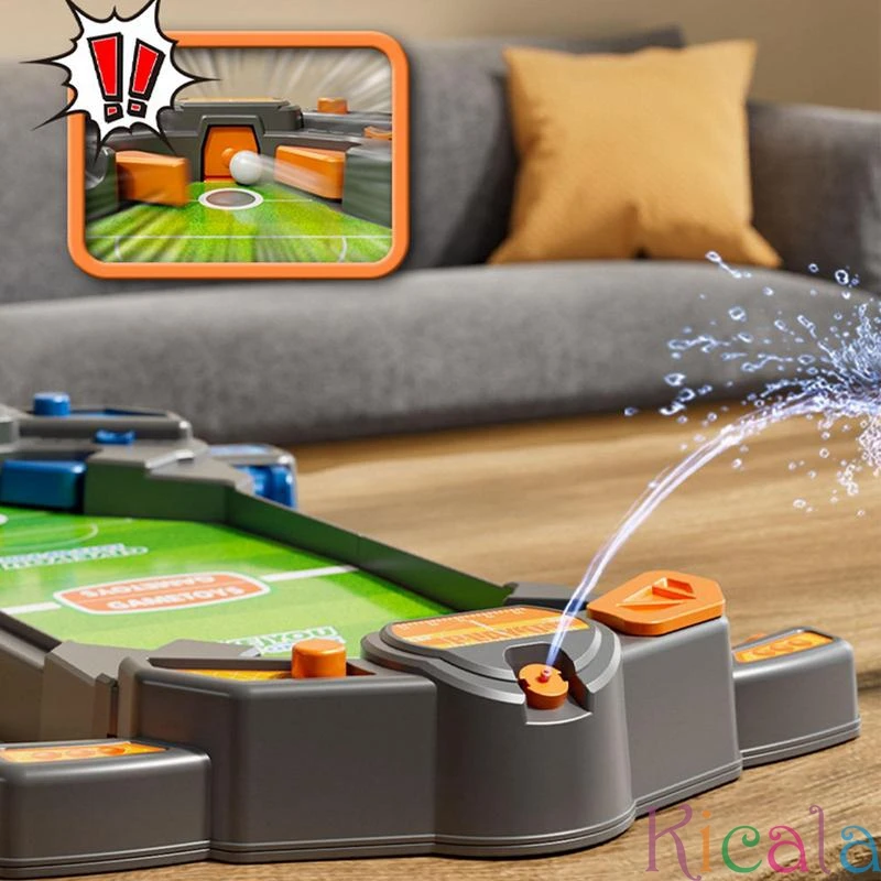 Spray Water Pinball Soccer Board Game Mini Table Soccer Game Tabletop Football SportsImpact Resistant   Board Games For Kids