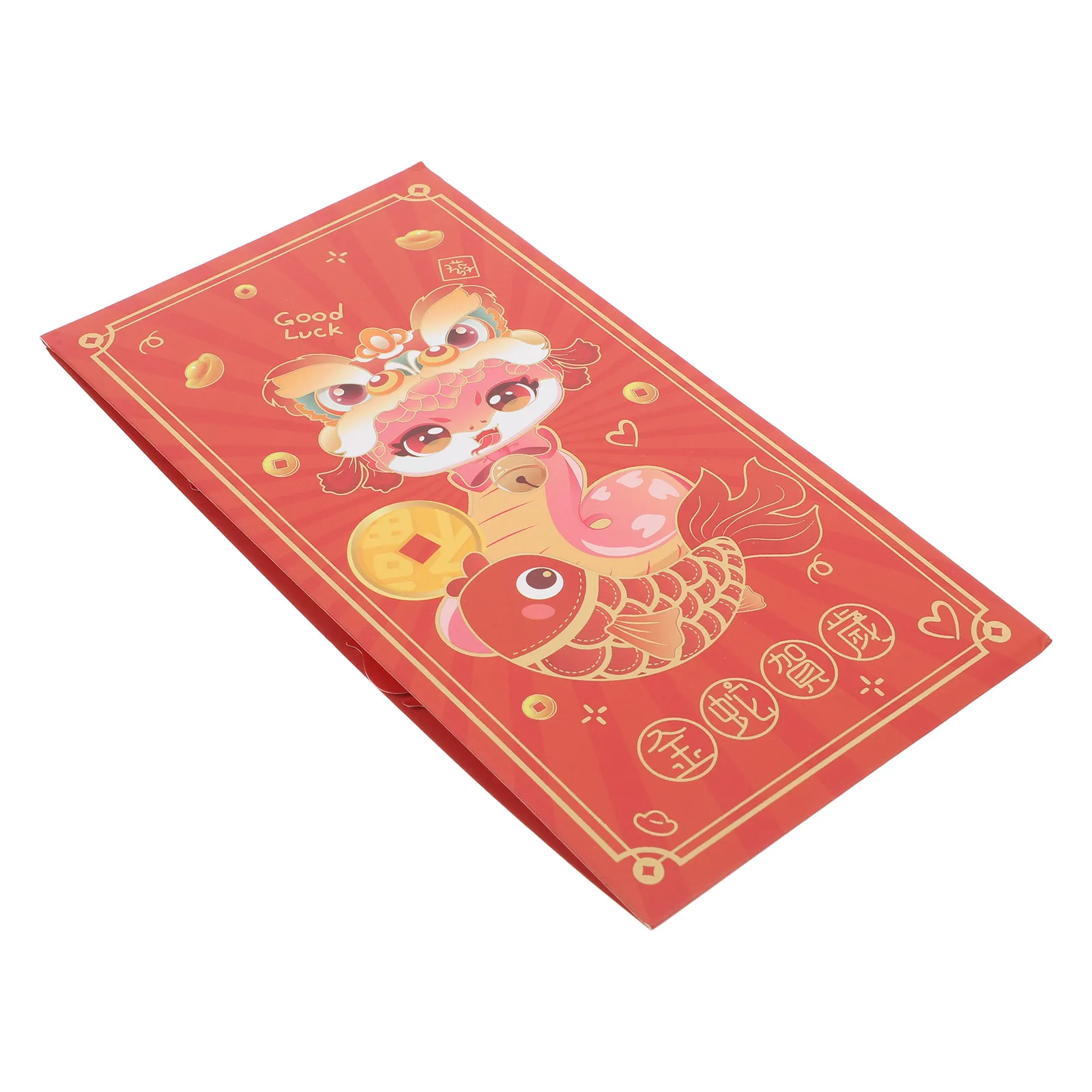 

Year of The Snake Red Envelope Greeting Card Envelopes Chinese New Year Three dimensional Cards Bag 3D Envelopes for Money Cash