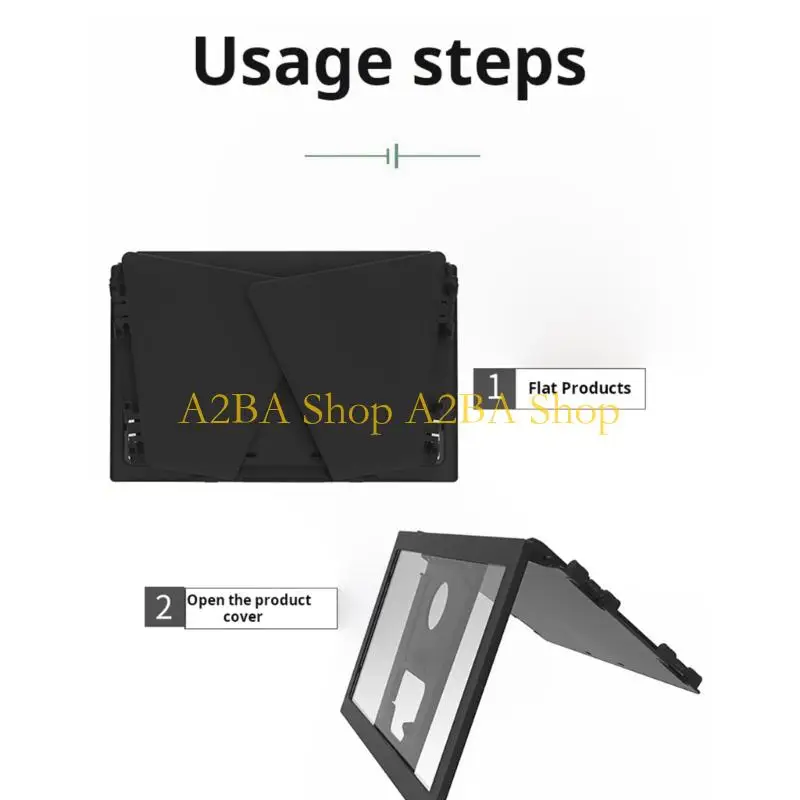 A2BA Compacted 12Inch Mobile Screen Amplifier With Anti Glares Feature Foldable Suitable For Easy Storage And Transport