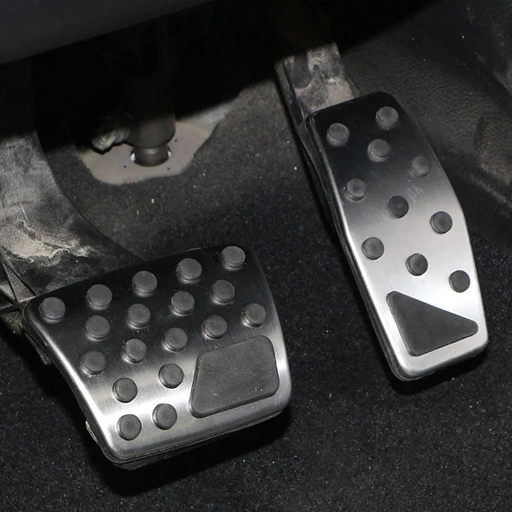 AT Car Pedals for Jeep Compass 2017-2021 Renegade BU 2015-2023 Accelerator Brake Pedal Footrest Pedals Cover Pads Accessories