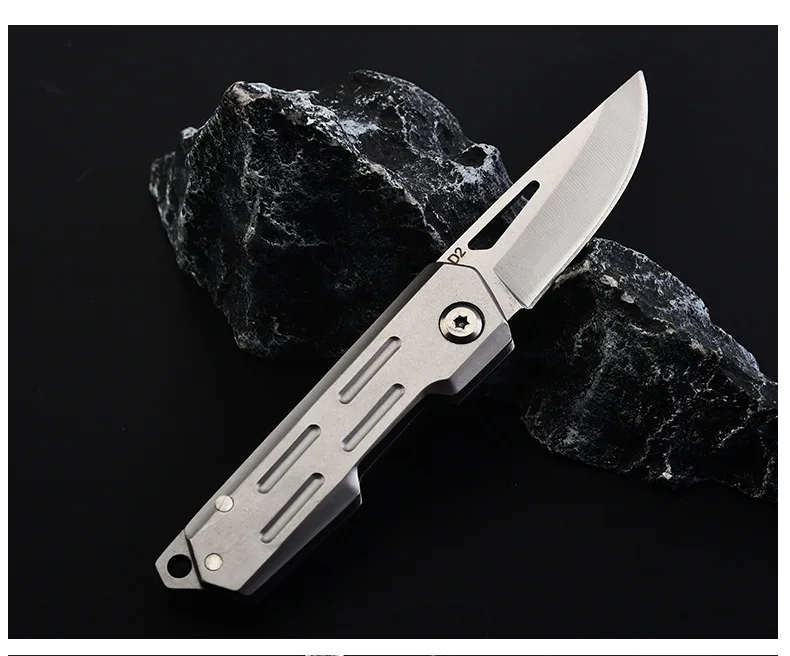 Stainless Steel Folding Utility Knife, Portable EDC Pocket Tool for Daily Cutting, Outdoor Camping & Household Tasks