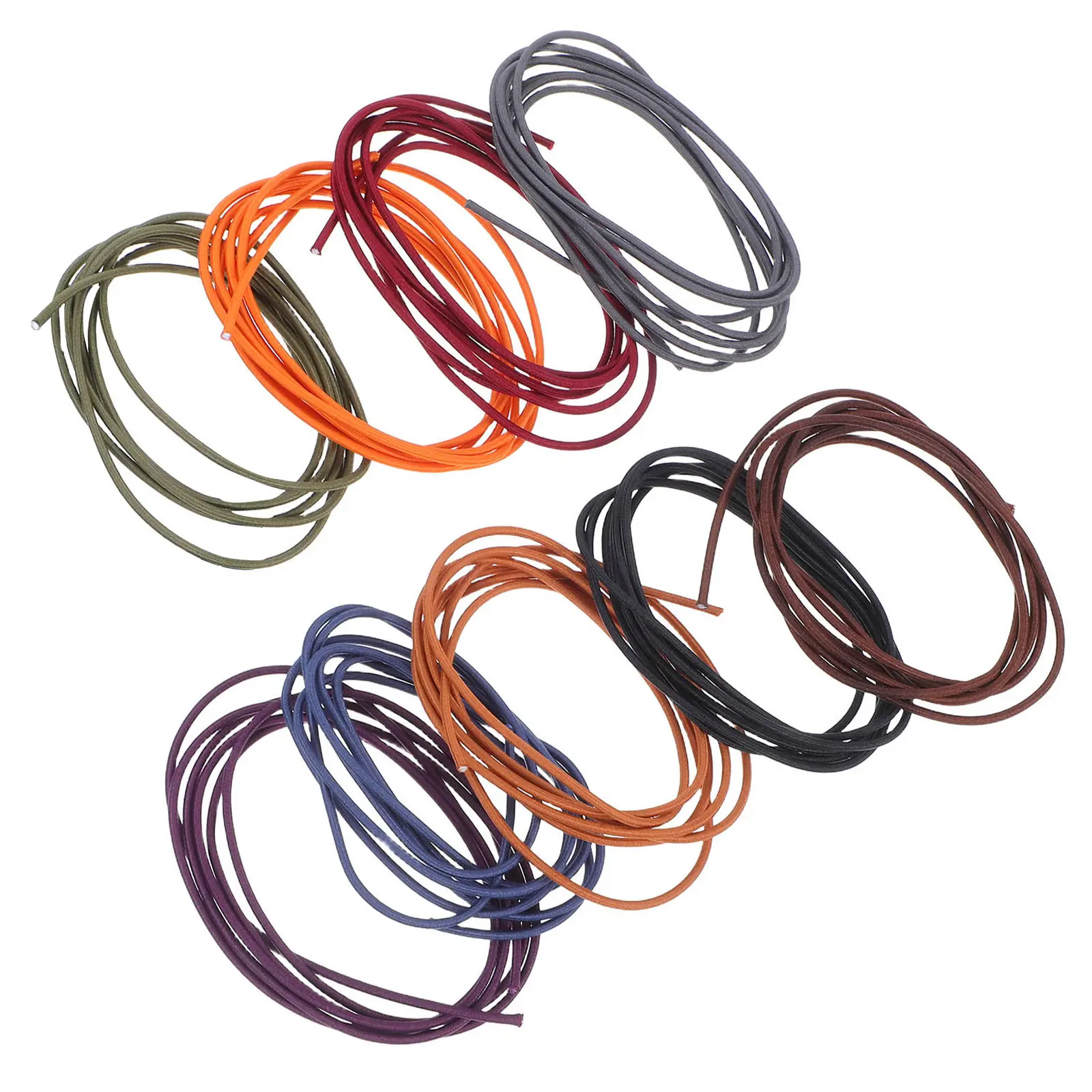 9Pcs Notebook Elastic Bands Nylon Strap Journal Closure Travel Planner Binding Stretchy Organizer Elastic Ribbons for Journals