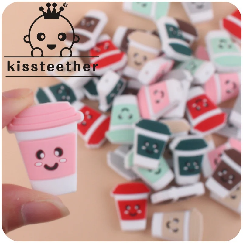 

Kissteether Baby Products Cartoon Silicone Small Teether Creative DIY Pacifier Anti-Drop Chain Bracelet Accessories