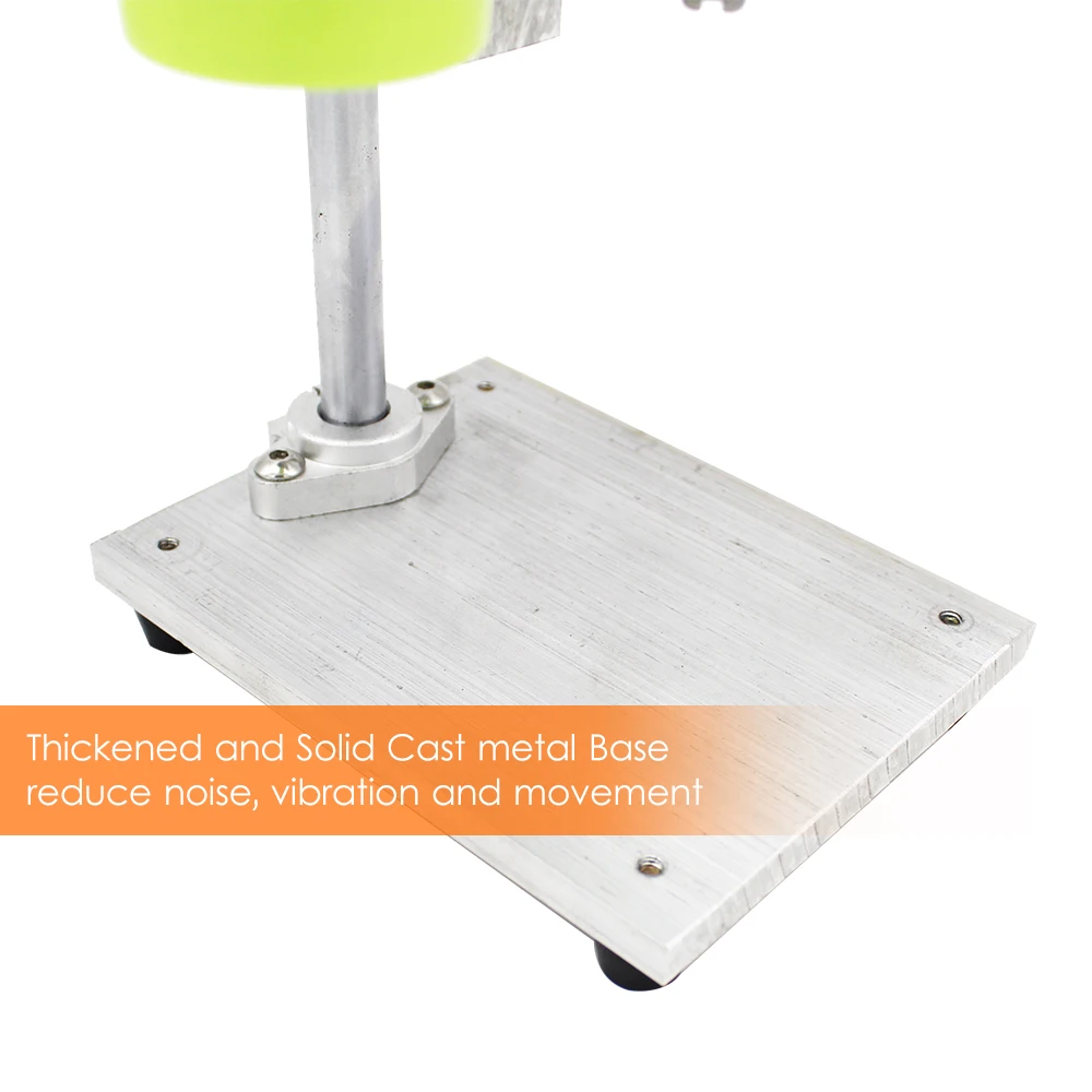 

Mini Bench Drill Press Small Benchtop Drill Press High Precison 7-Speed Low Noise Compact Size Desktop Drilling Machine for Hand