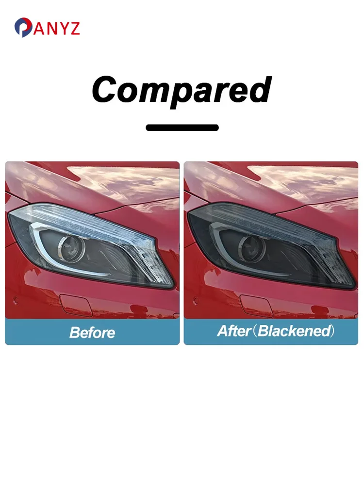 For Jeep Compass 2017 2018 2019 2020 Car Headlight Protection Tint Film Smoke Black Transparent TPU Protective Light Sticker
