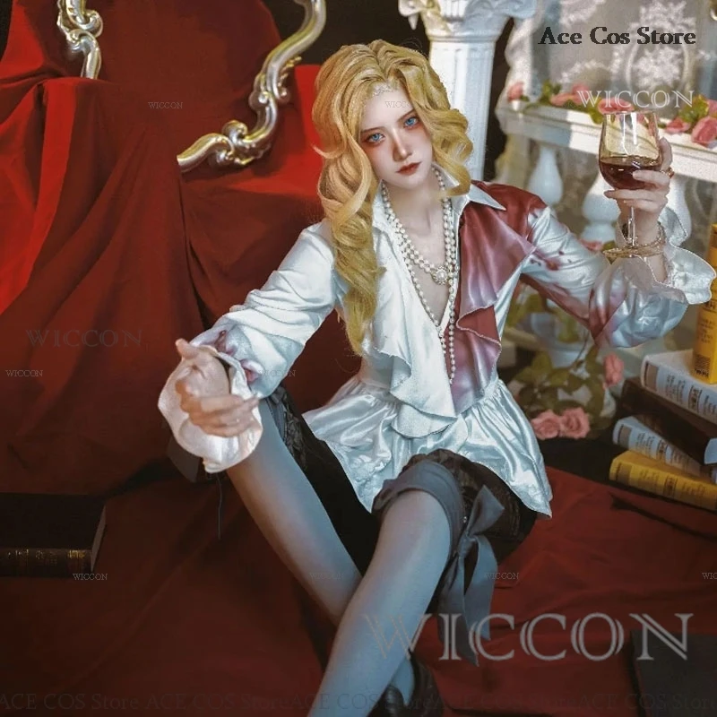 Game Identity Ⅴ Photographer Joseph Desaulniers Cosplay Costume Hangover Skin Wig Men Women Halloween Masquerade Ball Court Gown