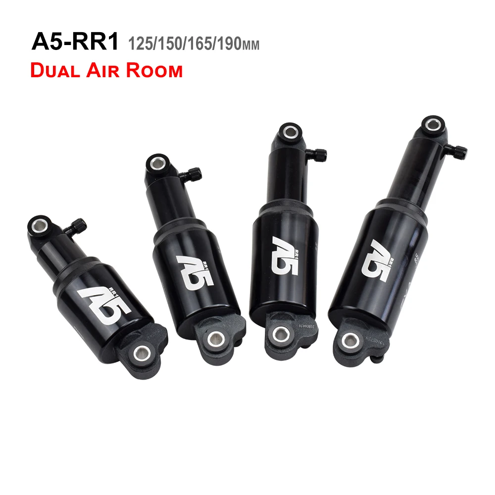 KS A5-RR1 Bicycle Rear Shock Absorber 125/150/165/190m Dual Air Suspensio Downhill DH Mountain MTB Bike Rear Shock