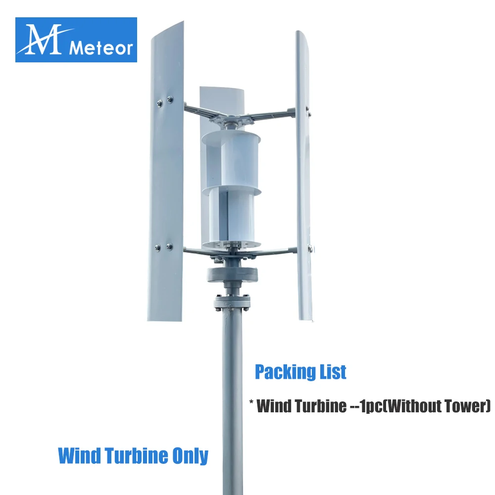 Meteor 3000W 5000W 12V 24V 48V Verticale as Magnetische generator Windturbine Gratis energie Lage snelheid Laag geluidsniveau Huishoudelijke boerderij 220V