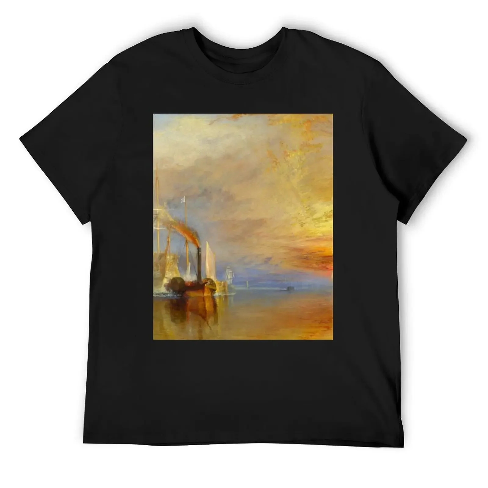 

Футболка Joseph Mallord William Turner The Fighting Temeraire, мужская футболка, одежда в стиле аниме, мужские футболки с рисунком