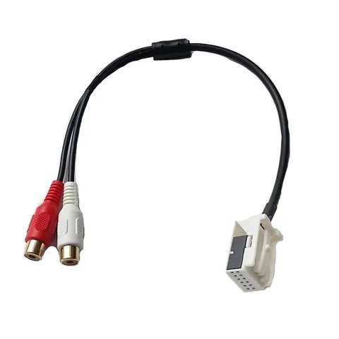 Автомобильные аудиозапчасти RCA-кабель-адаптер для Peugeot 307 308 4007 для Citroen C3 C4 C5 C8