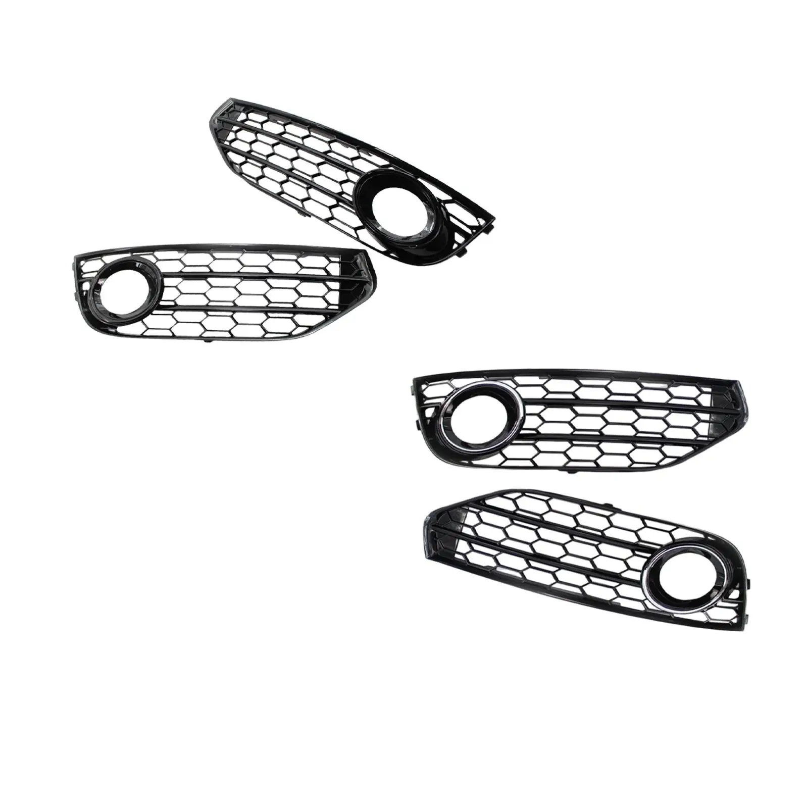 

2x противотуманные фары, крышка решетки ABS спереди для Audi A4 B8 Allroad 2010-2015 гг.