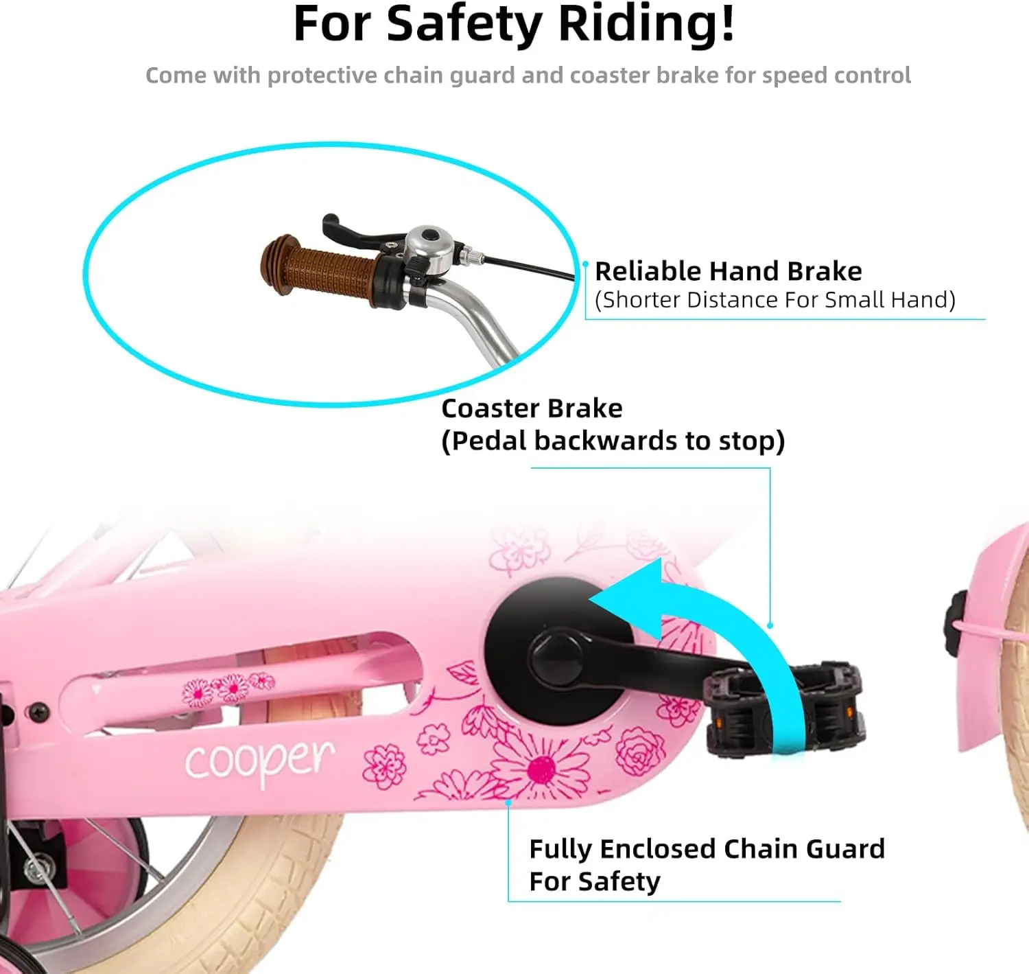 Vélo de style rétro pour filles avec roues d'entraînement, vélo pour enfants de 2 à 12 ans, 14 po, 20 po