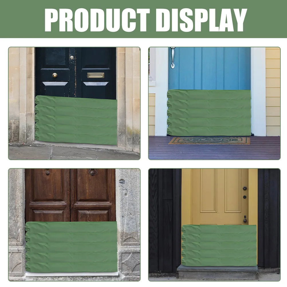 Long Sandbag Thickened Design Reusable Flood Control Barrier for Garage Water Damage Prevention High Absorbency Flood Barrier