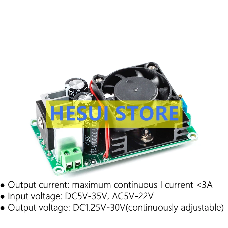 LM338K DC Voltage Adjustable Linear regulator Power Supply Module Board With rectifier filter