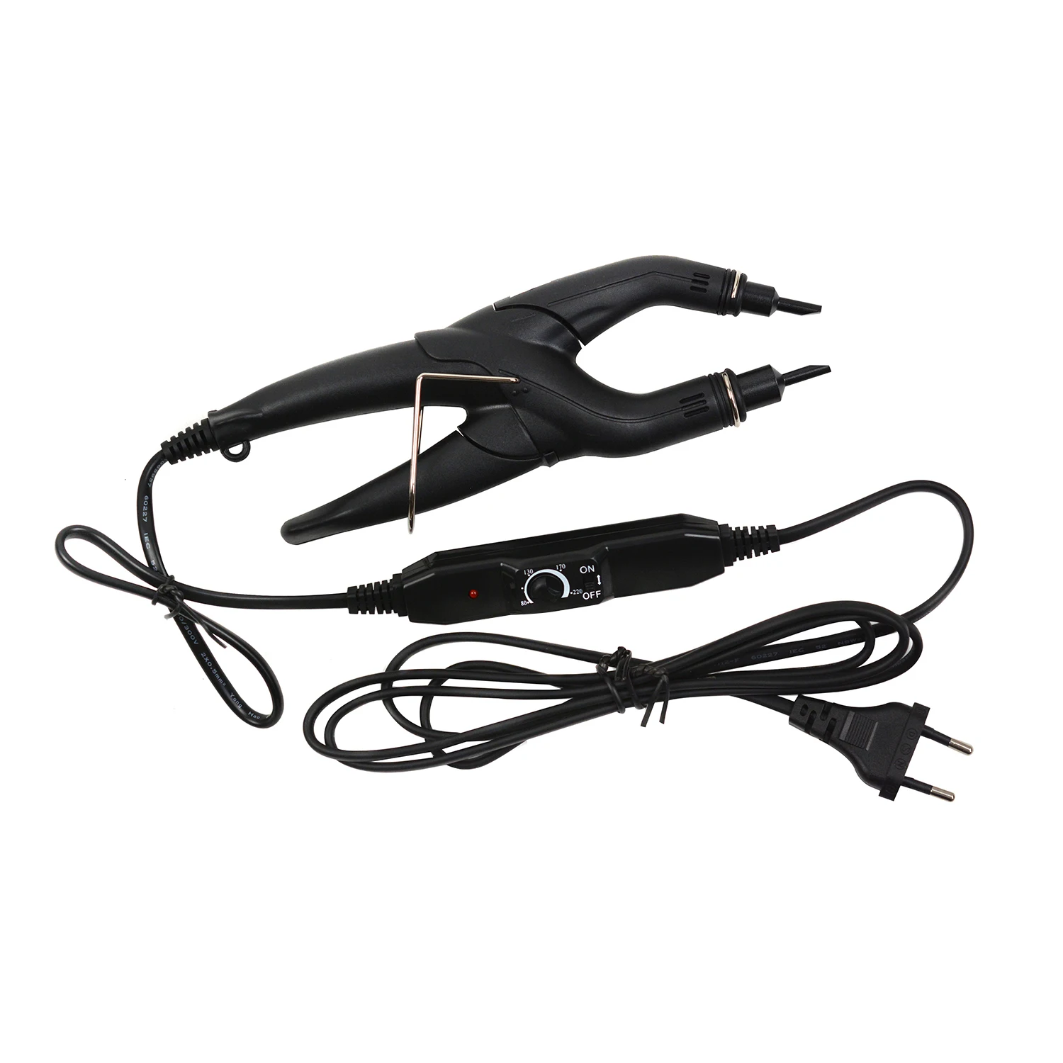 

1 pc Hair Extension Iron Heat Hair Connector Adjustable Temperature Fusion Hair Extension Iron Keratin Bonding Tool