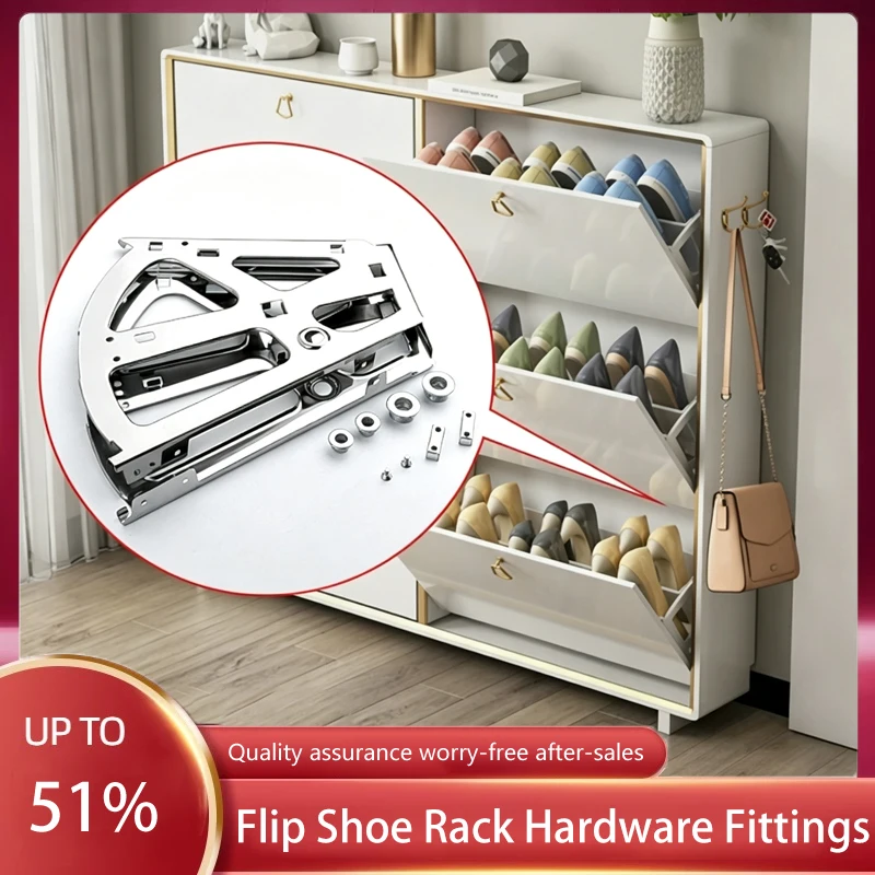 Ultra Thin Heavy Duty Rustproof Stainless Steel Drop Down Shoe Rack Bracket Single Or Double Layer Slant Insert For Cabinet