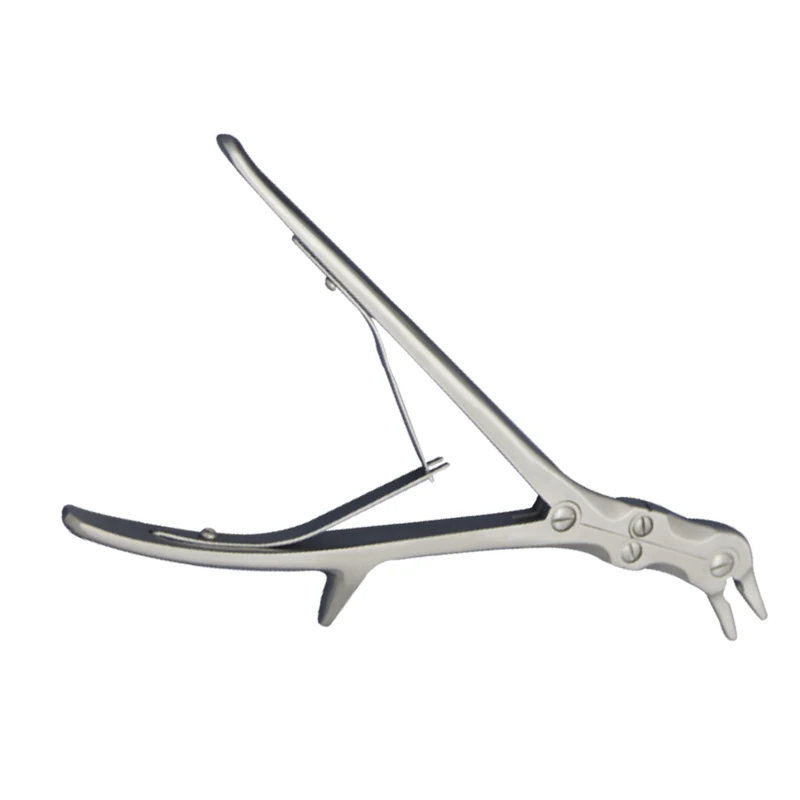 Stainless Steel Side Bend Double Joint Rongeur Orthopedic Surgical Instrument 240mm pet