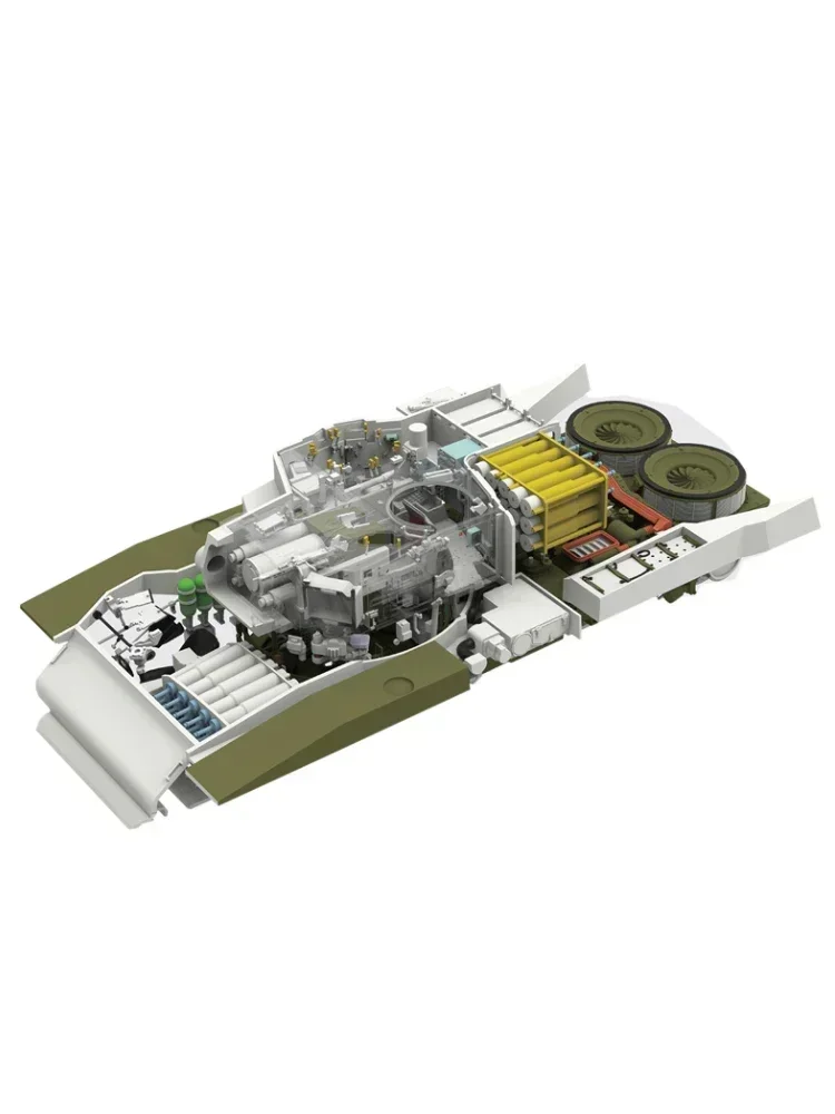 1/35 Ryefield 모델 RM-5093 Leopard 2A6 전체 인테리어 세트 우크라이나 데칼 조립 스케일 diy 장난감 모델 키트